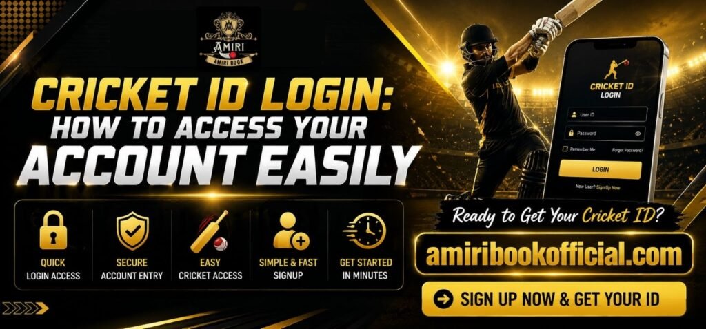 Cricket ID Login process explained for simple account access