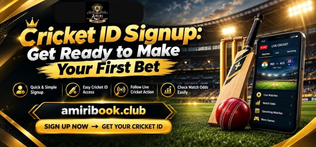Cricket ID Signup with simple steps for first-time bettors
