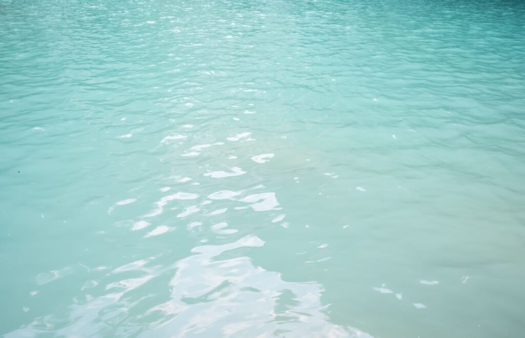 milky pool water