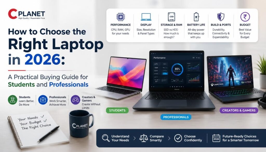 How to Choose the Right Laptop in 2026 A Practical Buying Guide for Students and Professionals