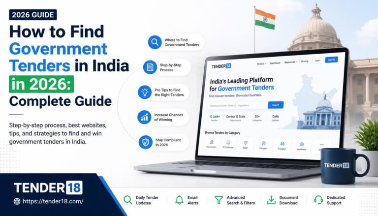 How to Find Government Tenders in India in 2026 Complete Guide
