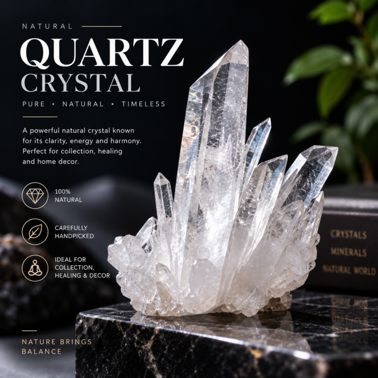 Natural Quartz Crystal Showcase