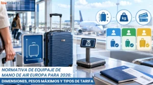 Normativa de equipaje de mano de Air Europa para 2026 dimensiones, pesos máximos y tipos de tarifa