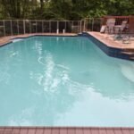 Milky pool water