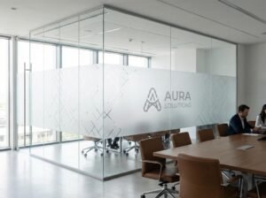 frosted glass sticker