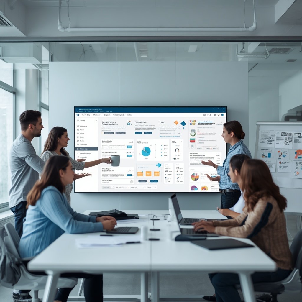 lucid-origin_A_modern_digital_agency_office_scene_diverse_team_of_developers_and_designers_co-0