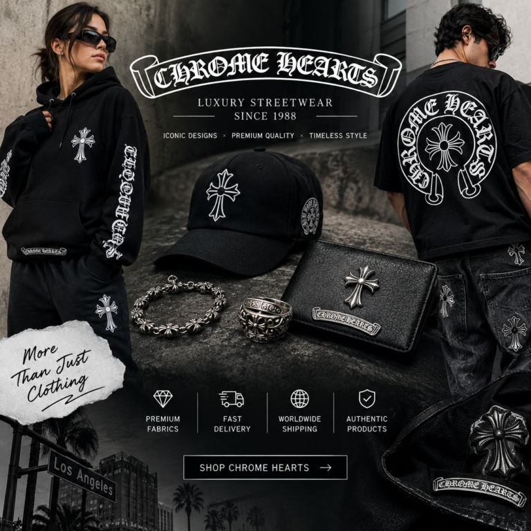 Chrome Hearts Hoodie Cemetery Cross Leather Patches Straight-Leg Luxury Jeans
