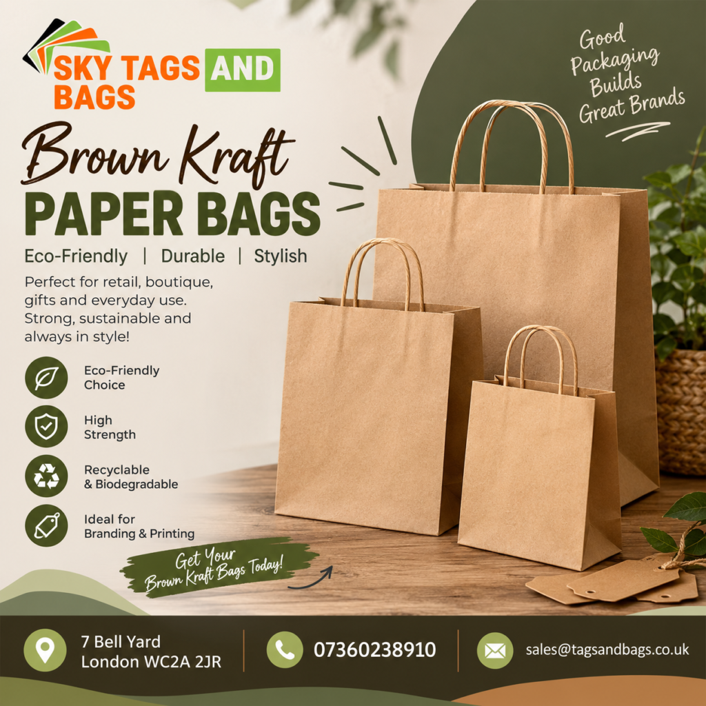 brown kraft paper bags