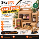 kraft boxes with windows