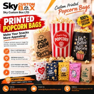 blank popcorn box