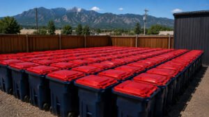 Trash bin cleaning service