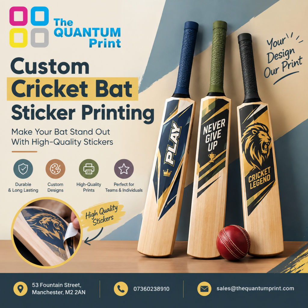 Custom cricket bat stickers