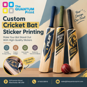 Custom cricket bat stickers