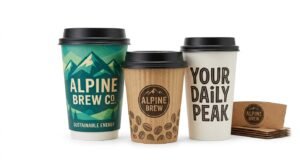 Custom paper coffee cups