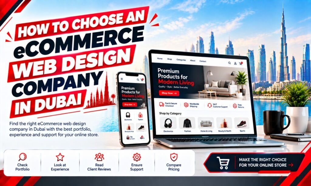 eCommerce web design Dubai for online stores