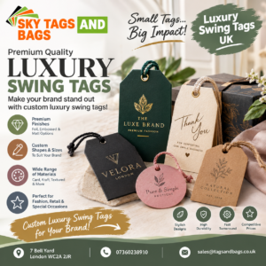 luxury swing tags UK