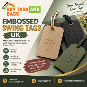 embossed swing tags uk