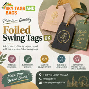Foiled swing tags