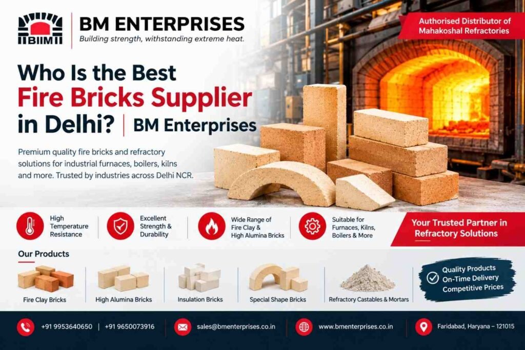 Who Is the Best Fire Bricks Supplier in Delhi BM Enterprises