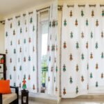 hand block doll cotton curtain